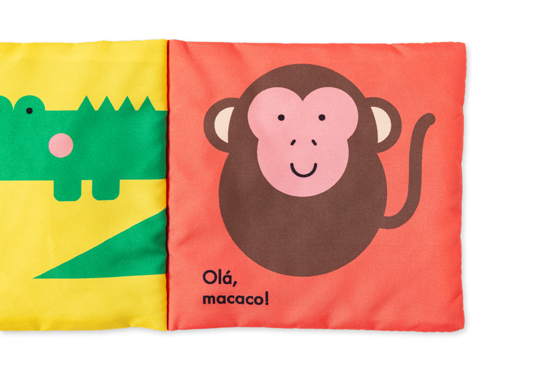 Olá, animais selvagens! (livro de pano)