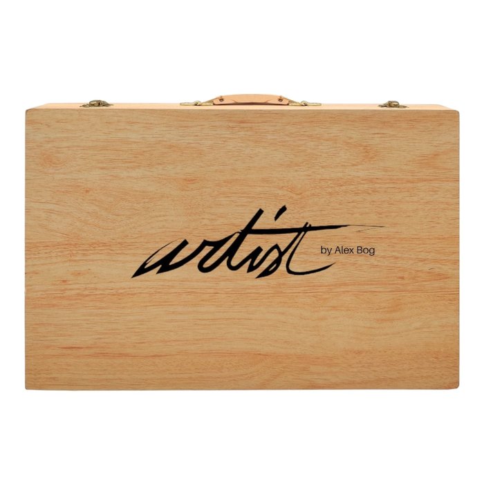 Mala artística de madeira - 106 peças