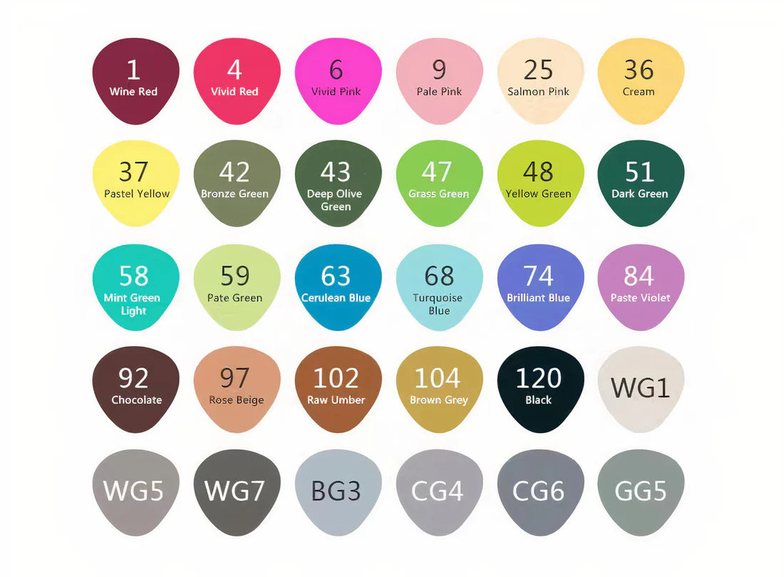 Estojo 30 canetas de feltro, ponta dupla