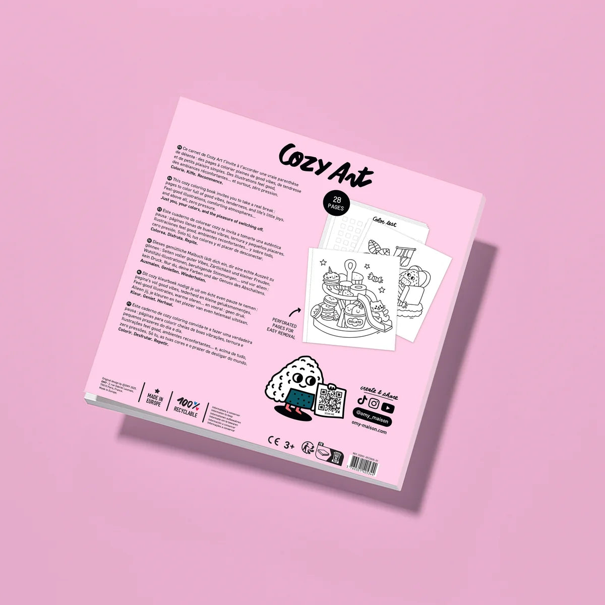 Livro para colorir - Cozy Art Kawaii