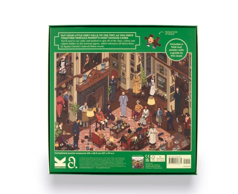 Puzzle 1000 peças - The world of Hercule Poirot