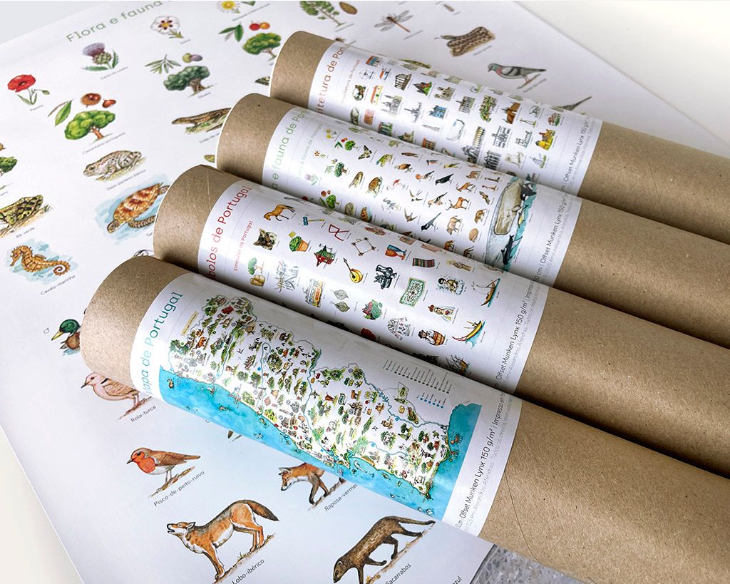 Cartaz Mapa de Portugal