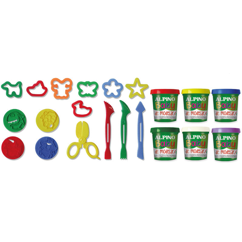 Kit de massa de modelagem para bebés Alpino Baby