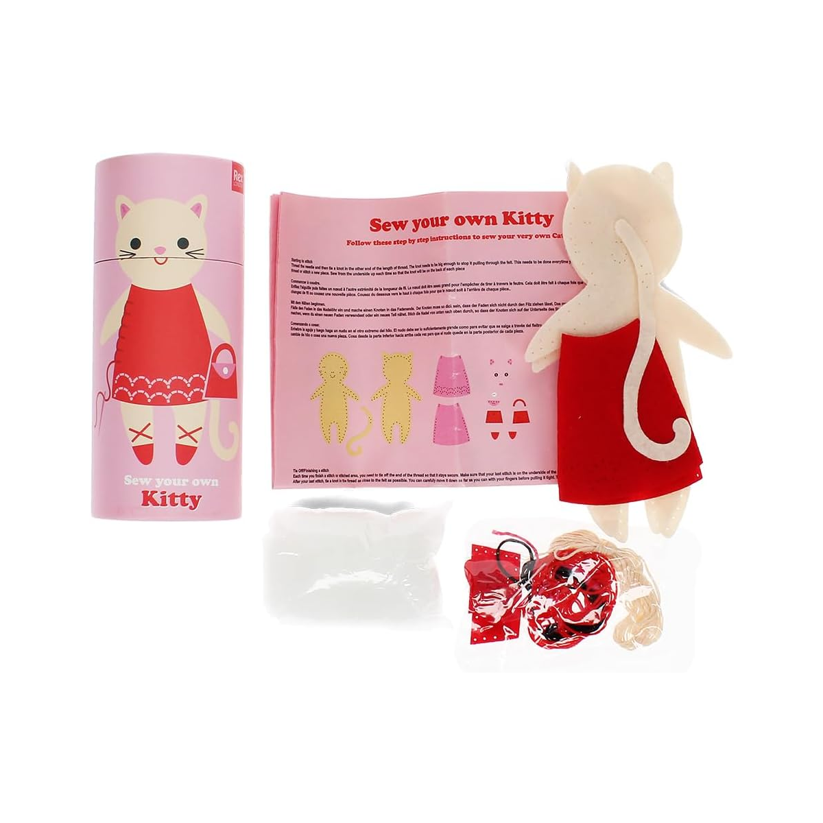 Kit de costura em feltro - Gato