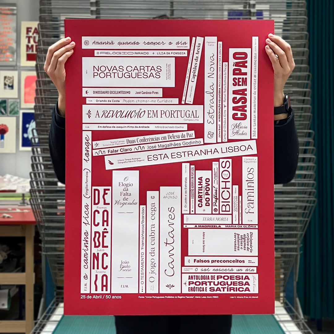 Serigrafia Lisa Moura- 50 anos do 25 de Abril