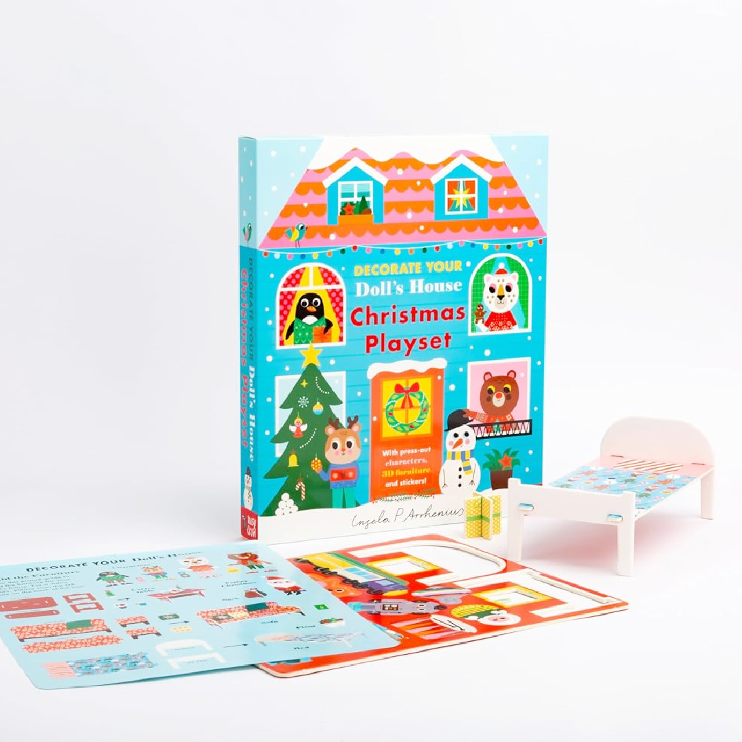 EM BREVE Conjunto de decorações de Natal para a tua Casa de bonecas desdobrável - Fold-Out + Play