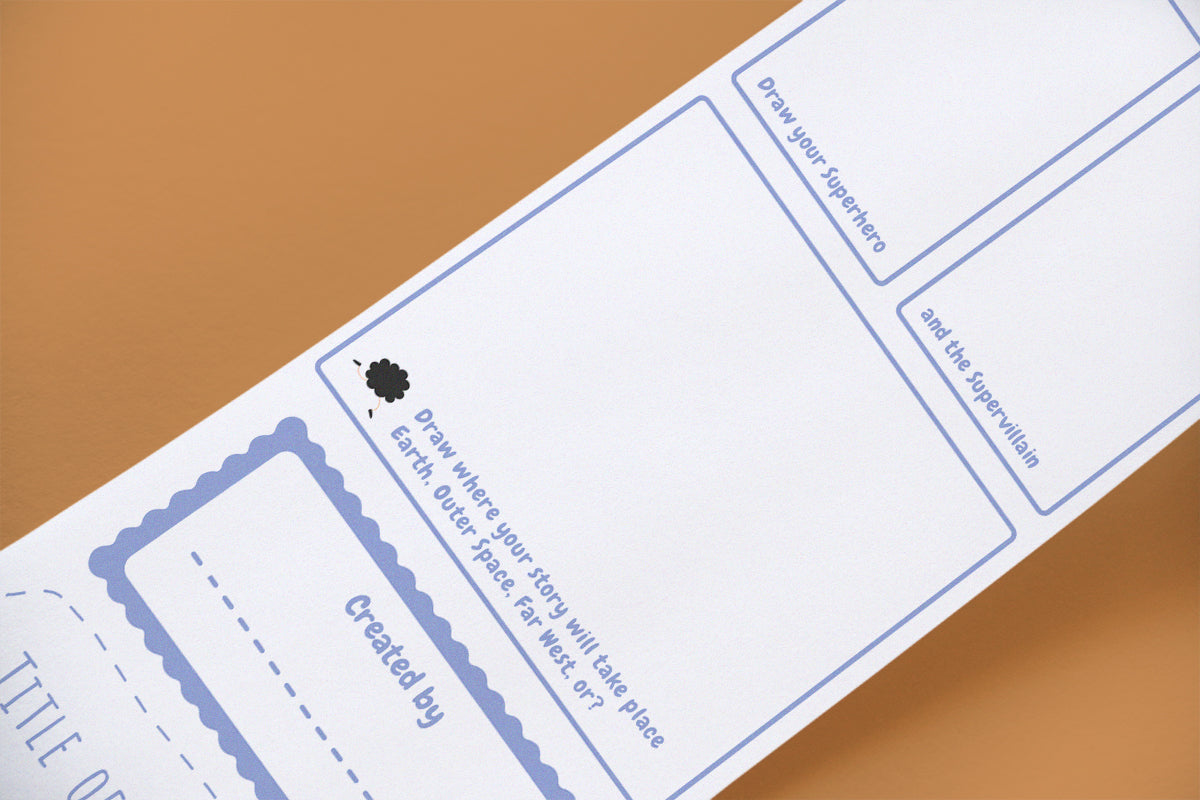 Rolo para colorir Scrollino - My first Comic