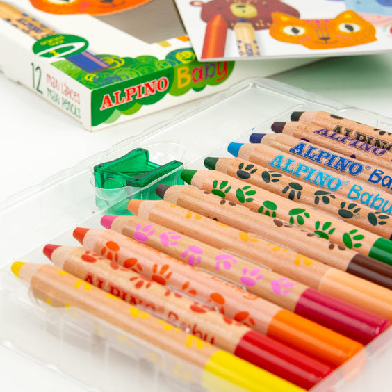 12 Lápis de cor Alpino Baby
