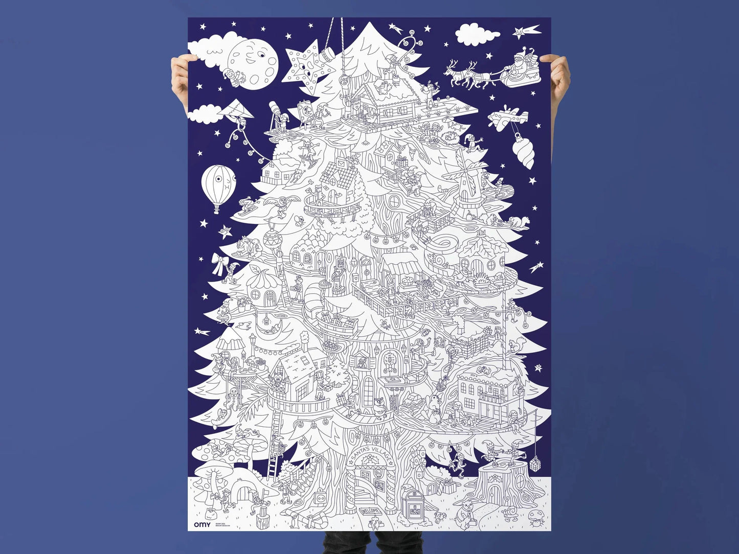 Poster para colorir - Magic Tree