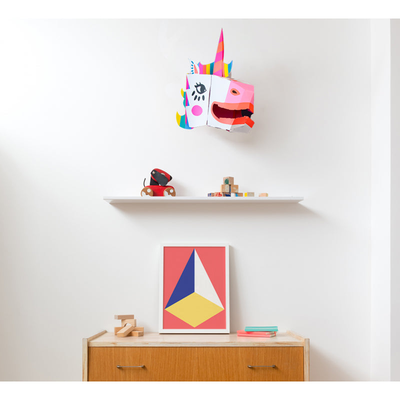 Máscara 3D Unicórnio- DIY