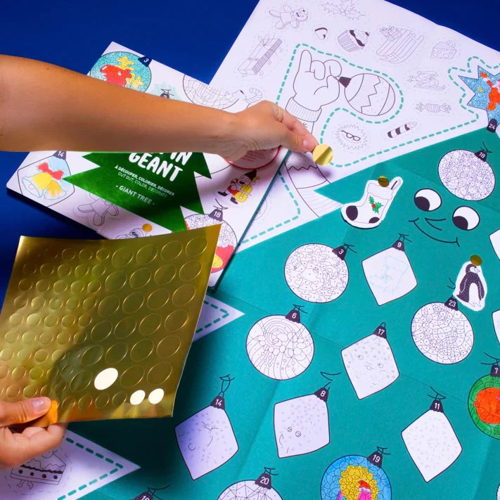 Poster para colorir - Sapin Geant