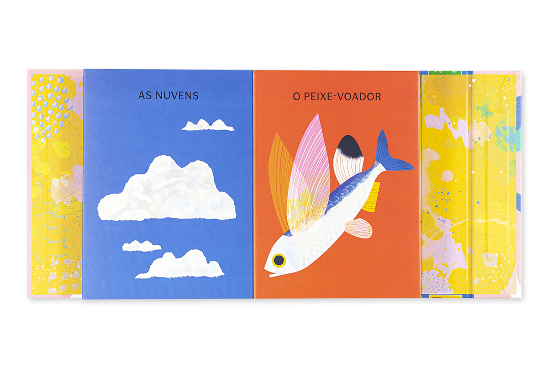 No ar - Livro acordeão