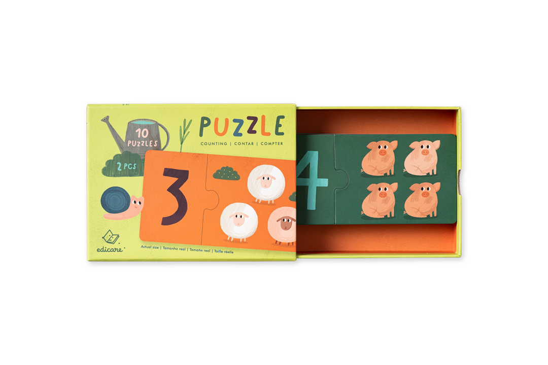 Puzzle 2 peças - Contar
