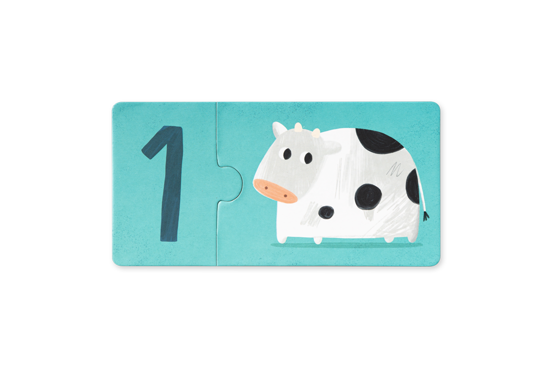 Puzzle 2 peças - Contar