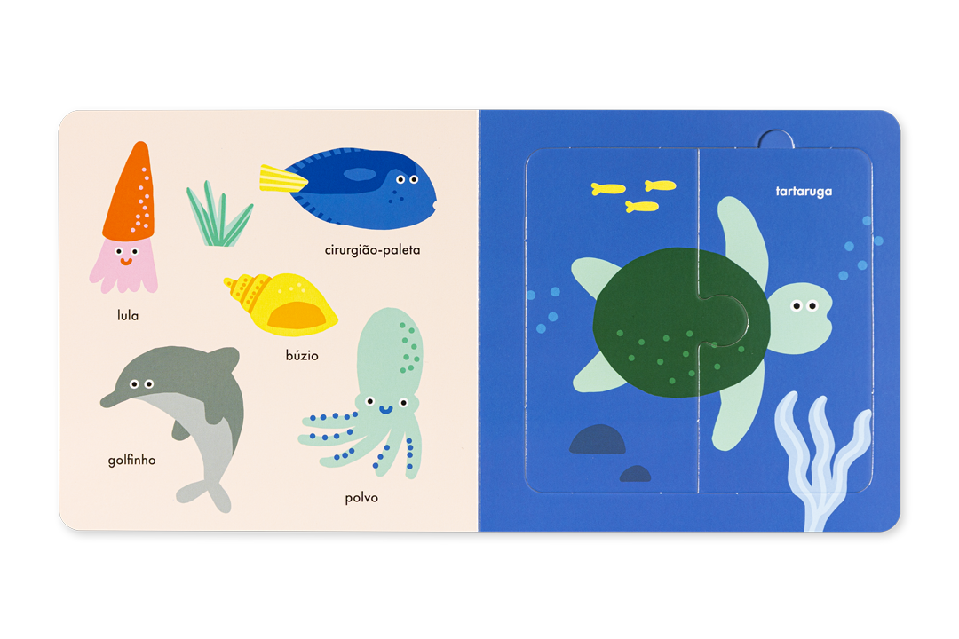 Livro-Puzzle - Oceano