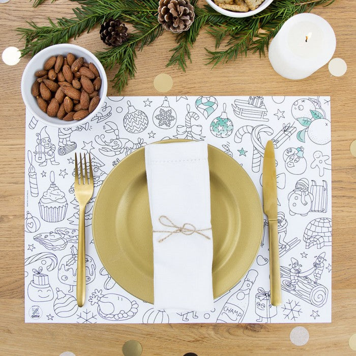 Individuais para colorir  - Natal