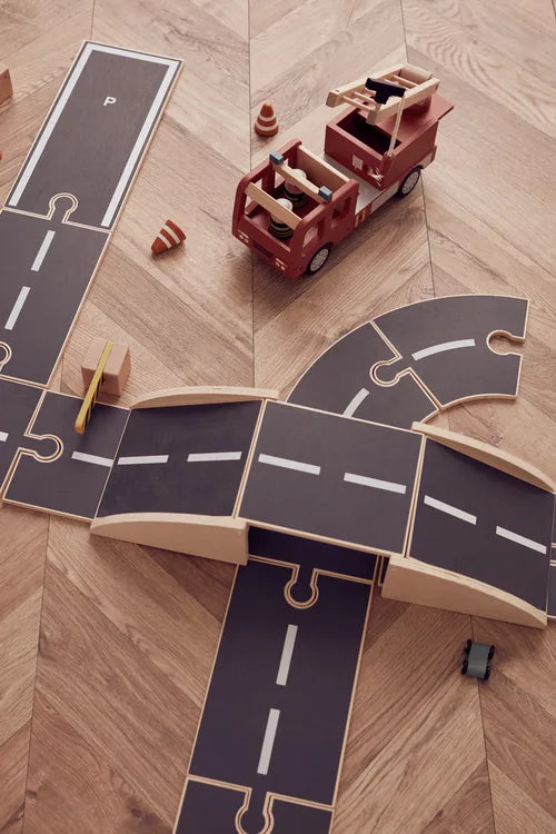 Wooden car track
