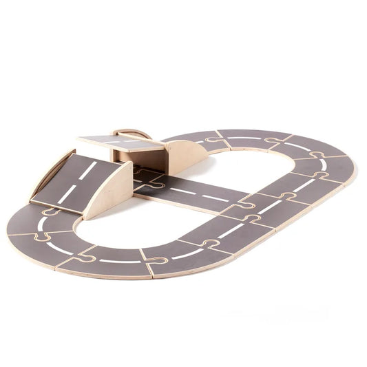 Wooden car track