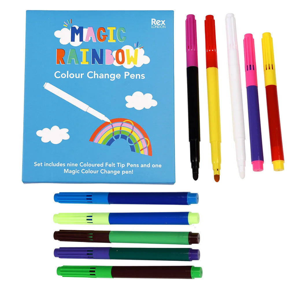 Canetas mágicas de mudança de cor