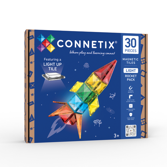 Blocos de construção magnéticos - Light Rocket Pack 30 pc