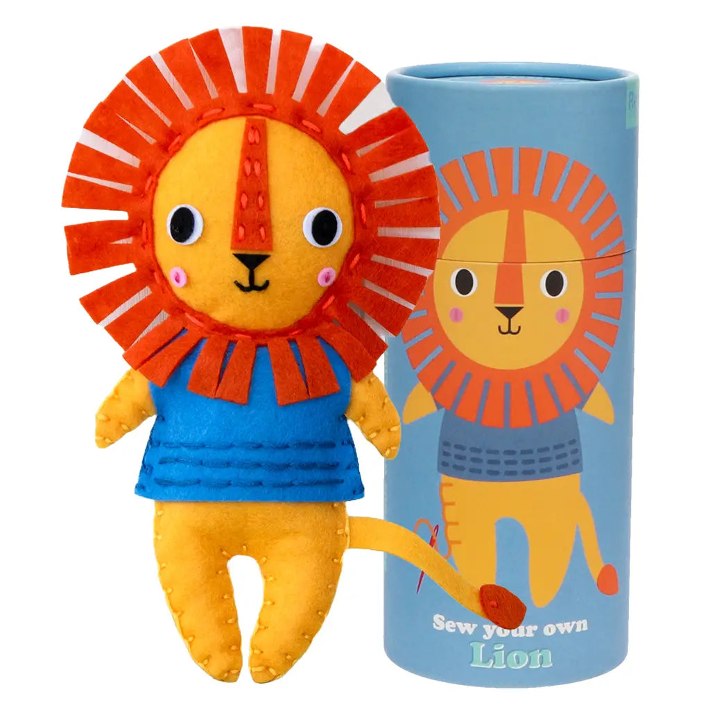 Kit de costura em feltro - Leão