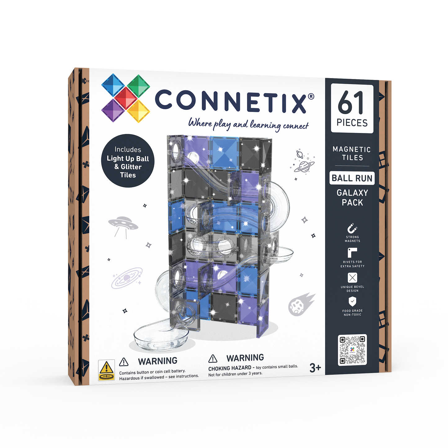 Blocos de construção magnéticos - Ball Run Galaxy 61 pc
