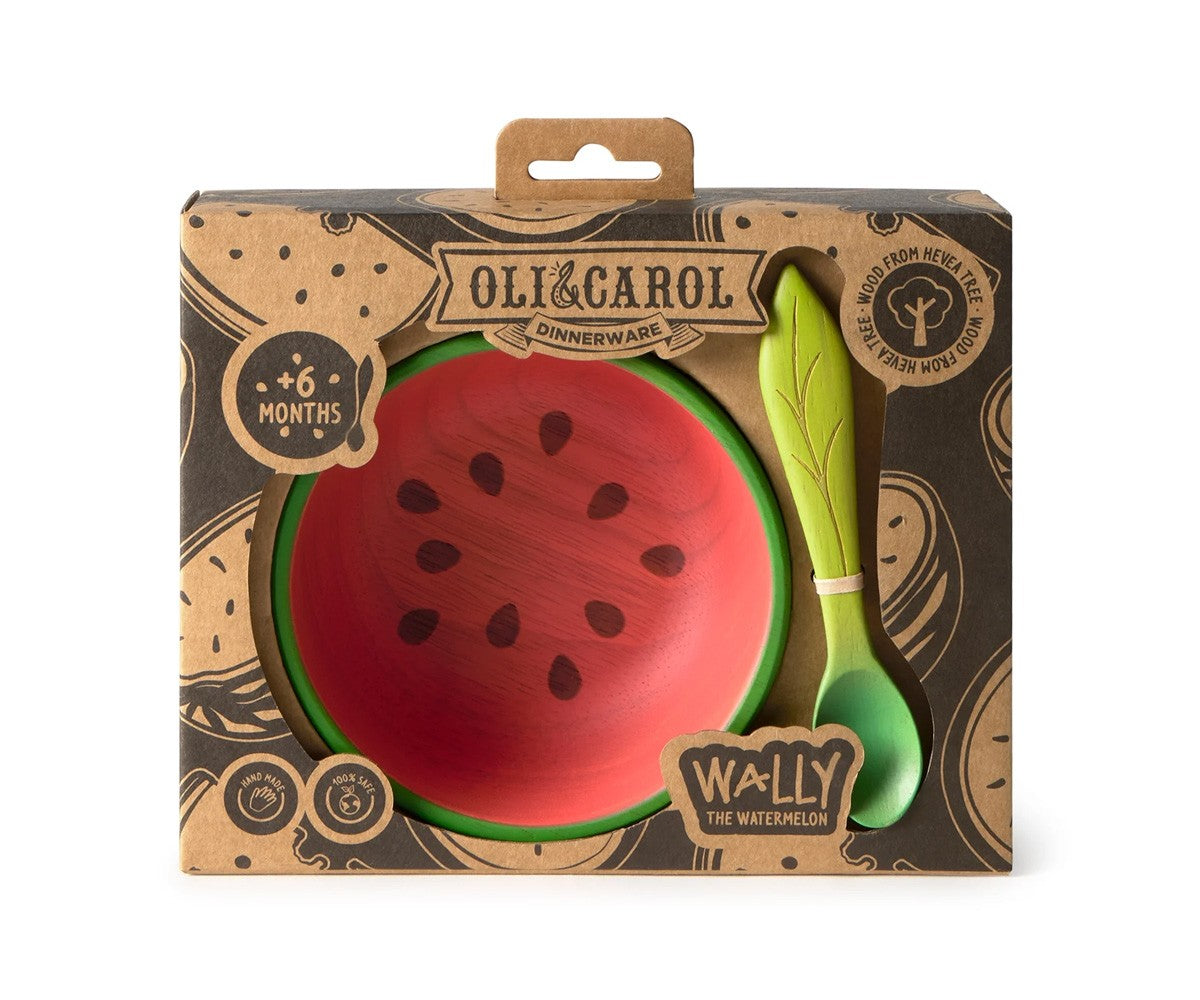 Conjunto tigela e colher - Wally the Watermelon