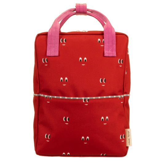 Mochila média vermelha - Eyes