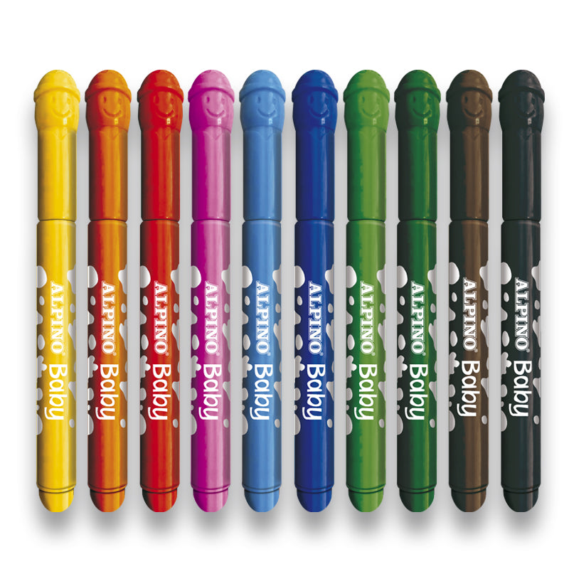 10 canetas de feltro Alpino Baby