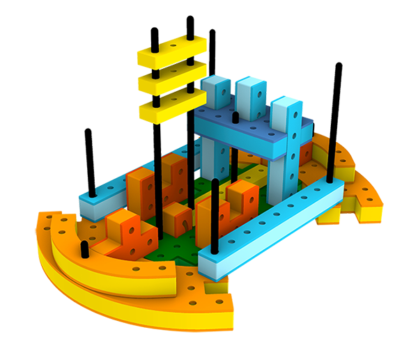 Blocos de Construção - Combiner 65 peças