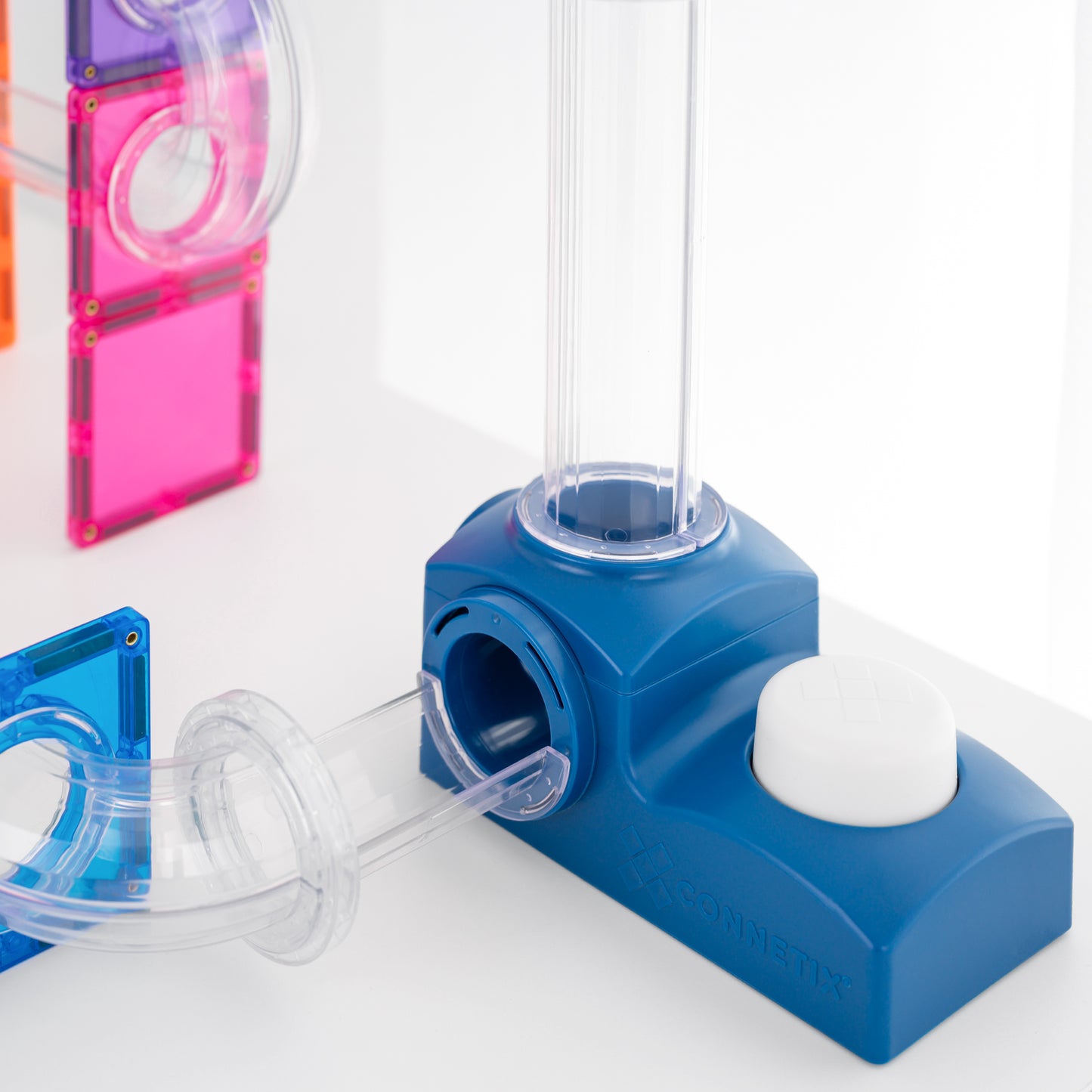Blocos de construção magnéticos - Ball Run Launcher Pack 47 pc