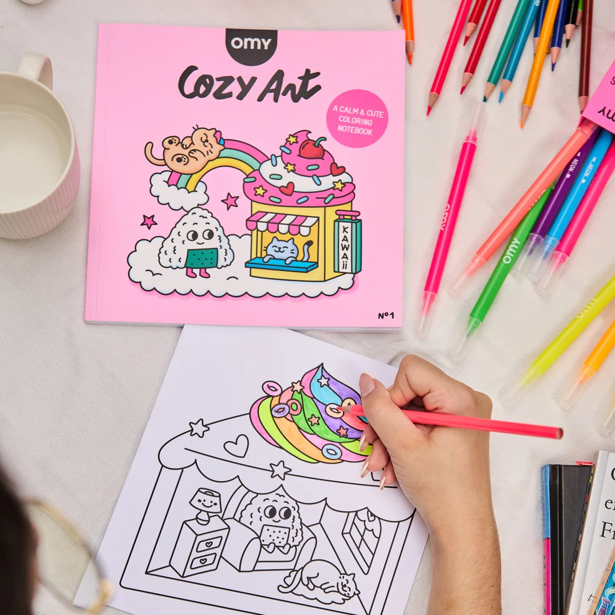 Livro para colorir - Cozy Art Kawaii