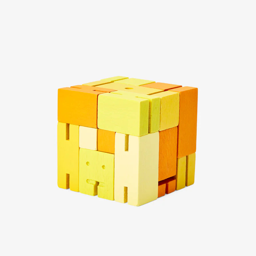 Wooden Robot - Yellow (Small)