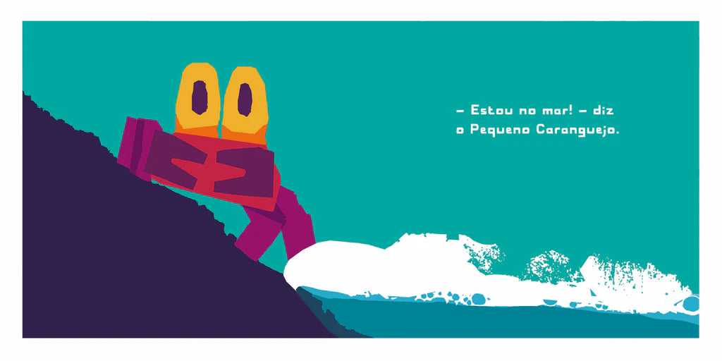 Coragem, pequeno caranguejo!
