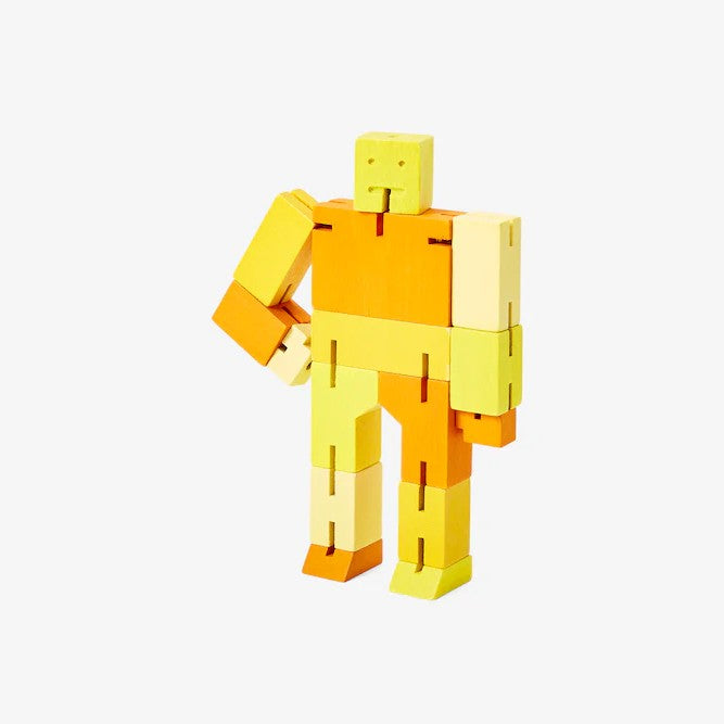 Wooden Robot - Yellow (Small)