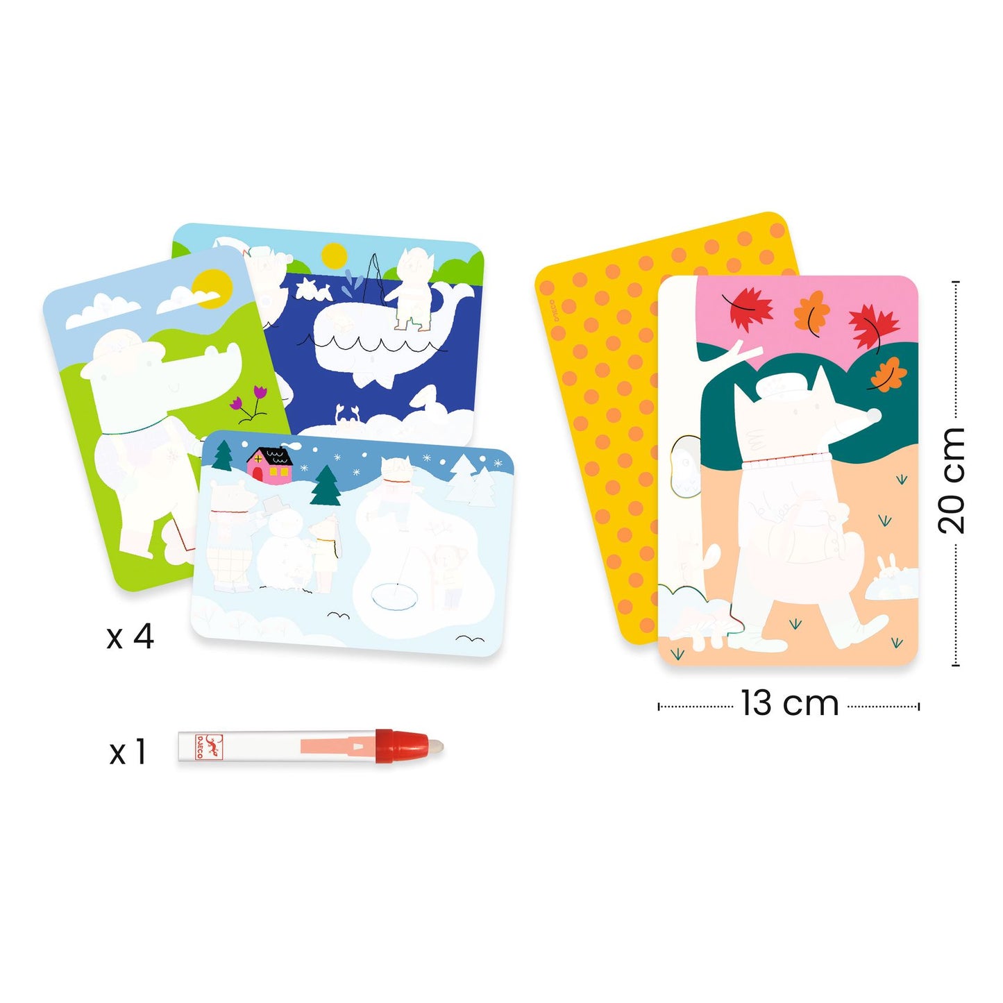 4 Estações – Jogo de Colorir com Água