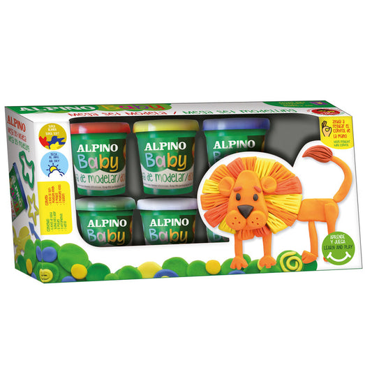 Kit de massa de modelagem para bebés Alpino Baby