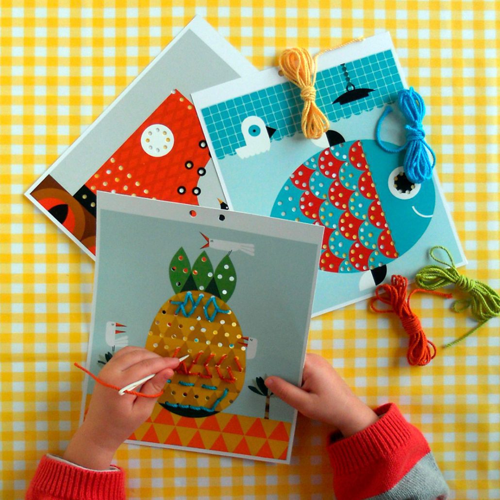 Cardboard Embroidery Kit