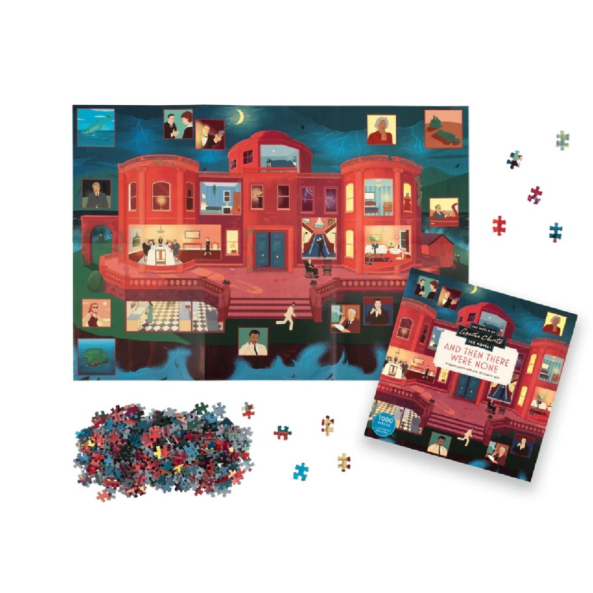 Puzzle 1000 peças - The world of Agatha Christie - And Then there were none
