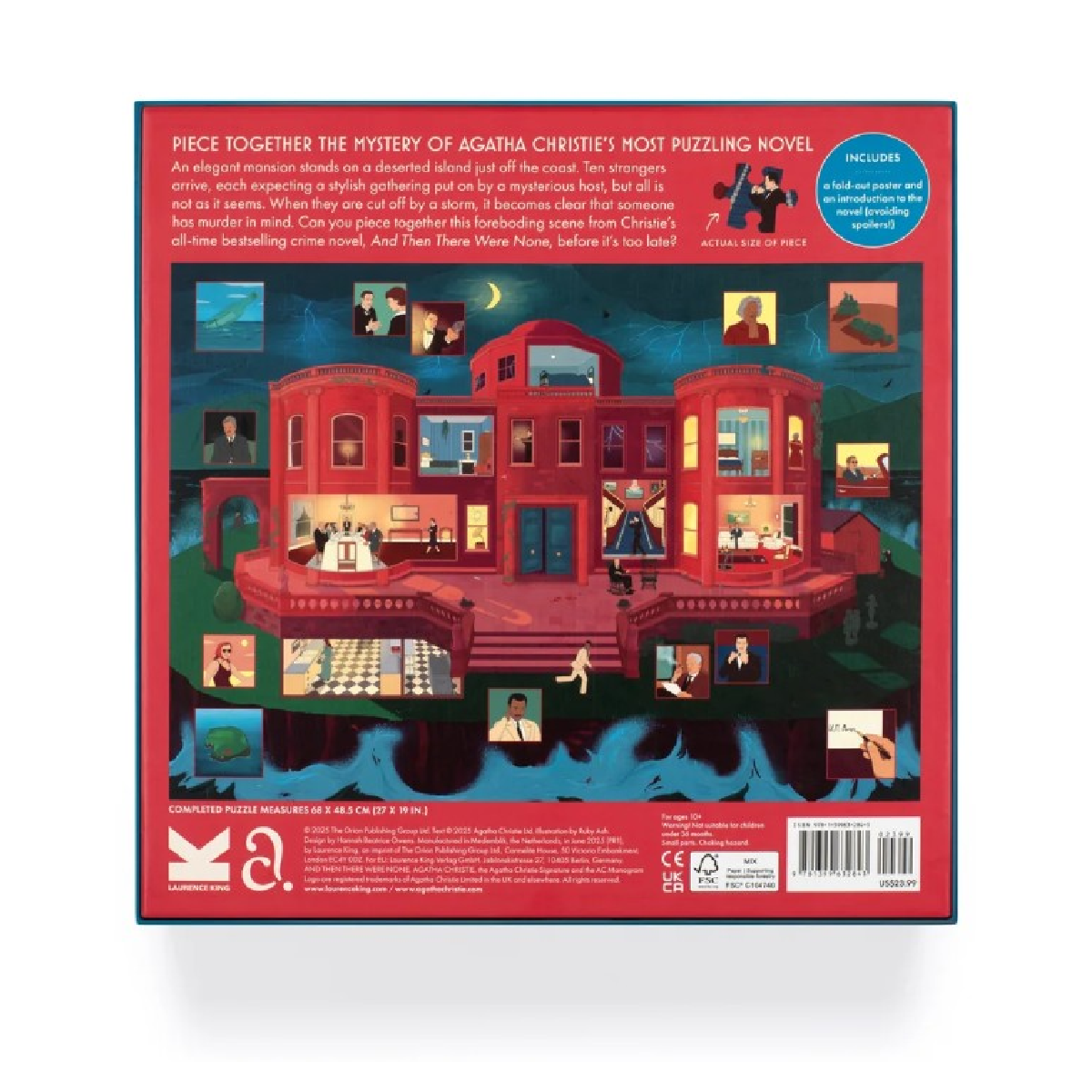 Puzzle 1000 peças - The world of Agatha Christie - And Then there were none