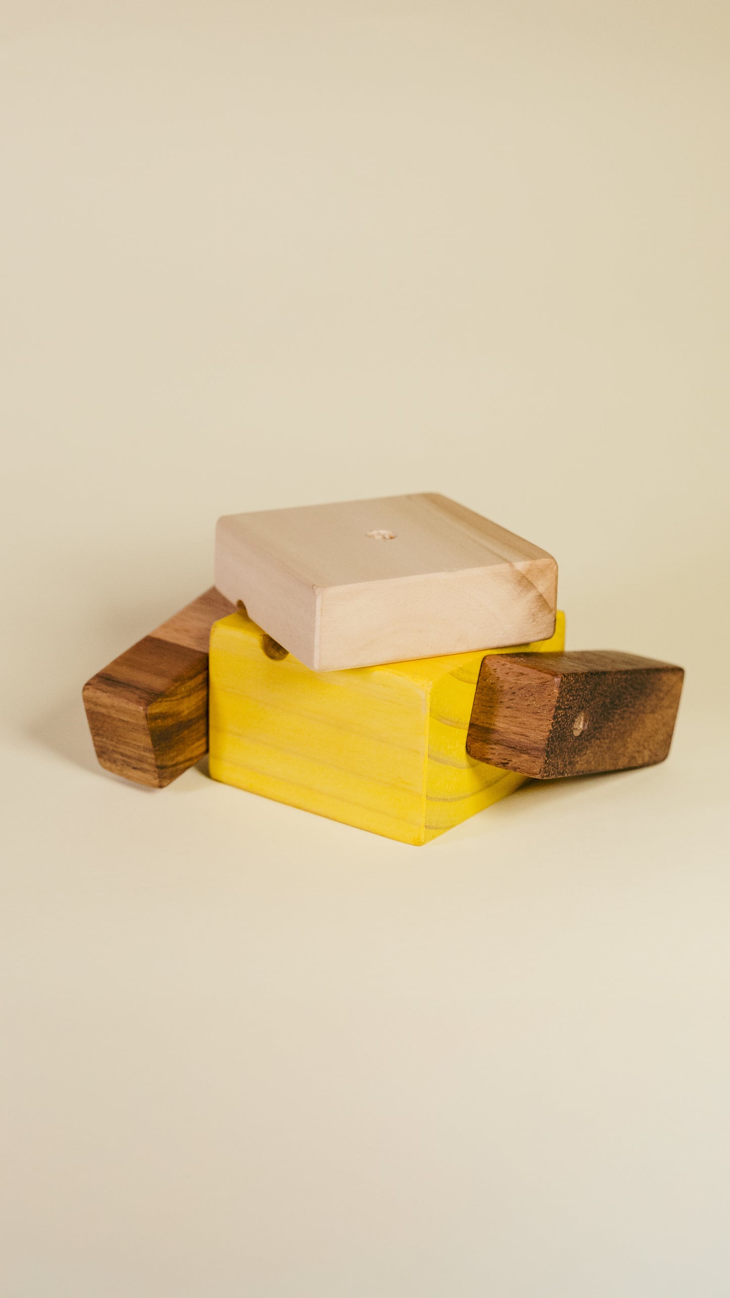 Assimétricos - bonecos de madeira