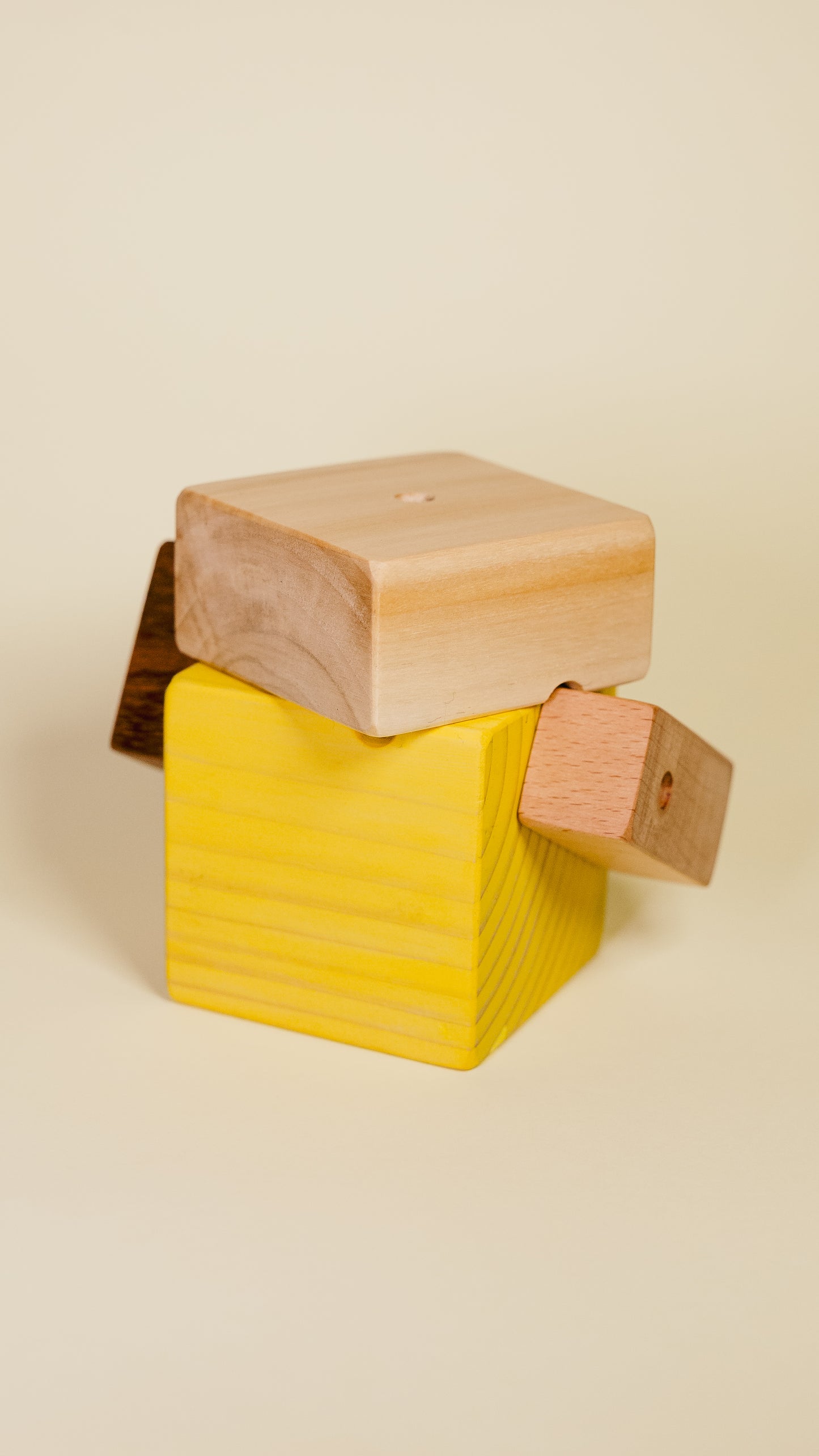 Assimétricos - bonecos de madeira