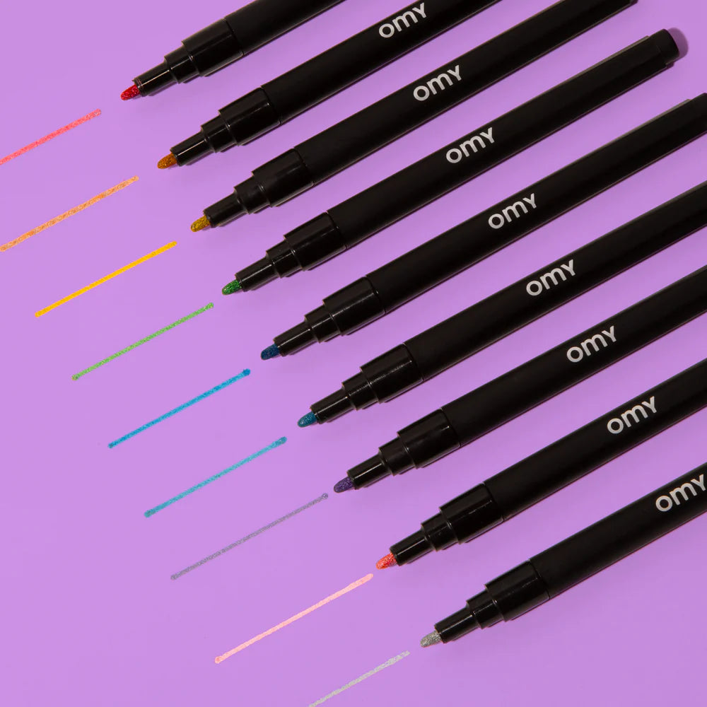 Canetas de feltro - Purpurinas