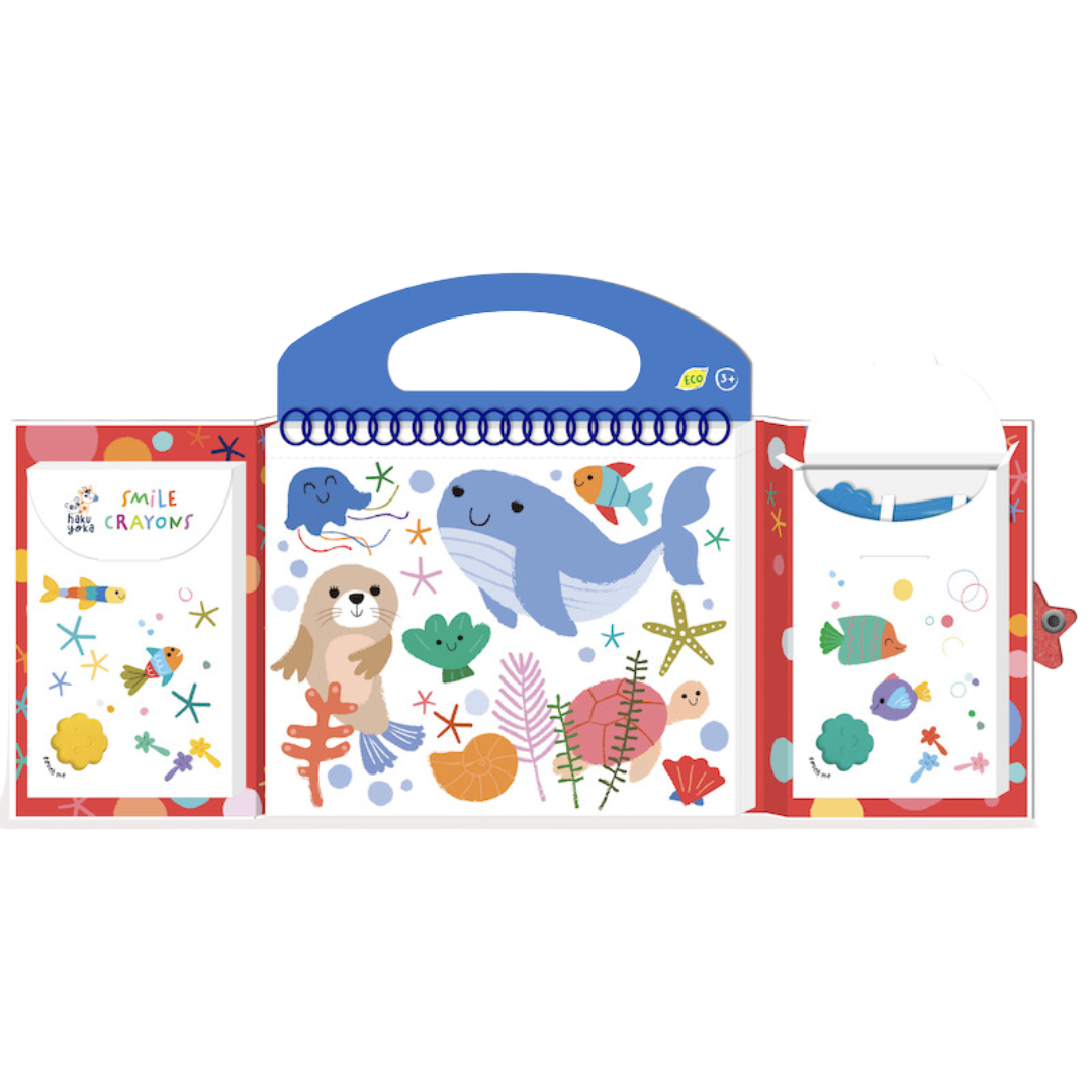 O meu primeiro kit de colorir - Animais marinhos