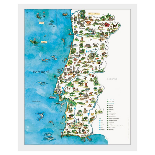 Cartaz Mapa de Portugal