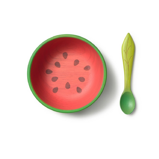 Conjunto tigela e colher - Wally the Watermelon