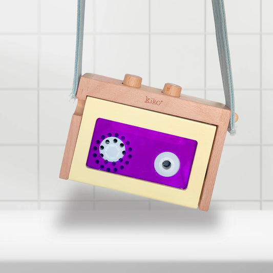 Mini Gravador - Amarelo e Roxo
