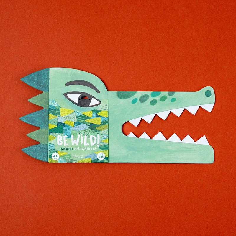 Mask and stickers - Be Wild! Crocodile!