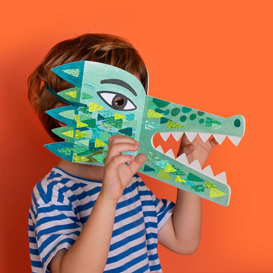 Mask and stickers - Be Wild! Crocodile!
