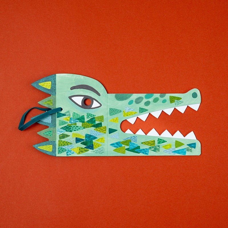 Mask and stickers - Be Wild! Crocodile!